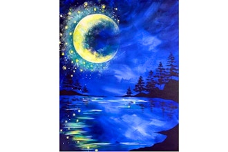 Paint Nite: Winter Moon Blues